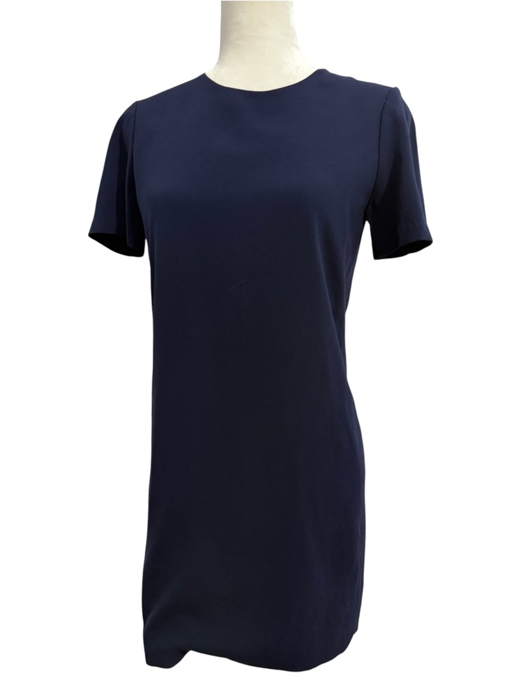ARITZIA BABATON Patricio Dress Blue with Short Sleeves